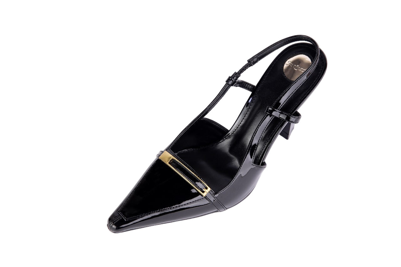 Saint Laurent Jacqueline 75 Slingback Pumps