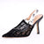Dior J'Adior Slingback Pump Transparent Mesh Embroidered with Black Millefiori Motif