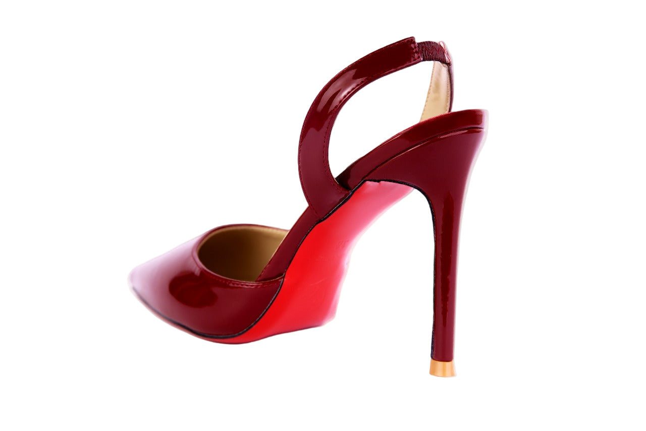 Christian Louboutin Apostropha Leather Slingback Pumps