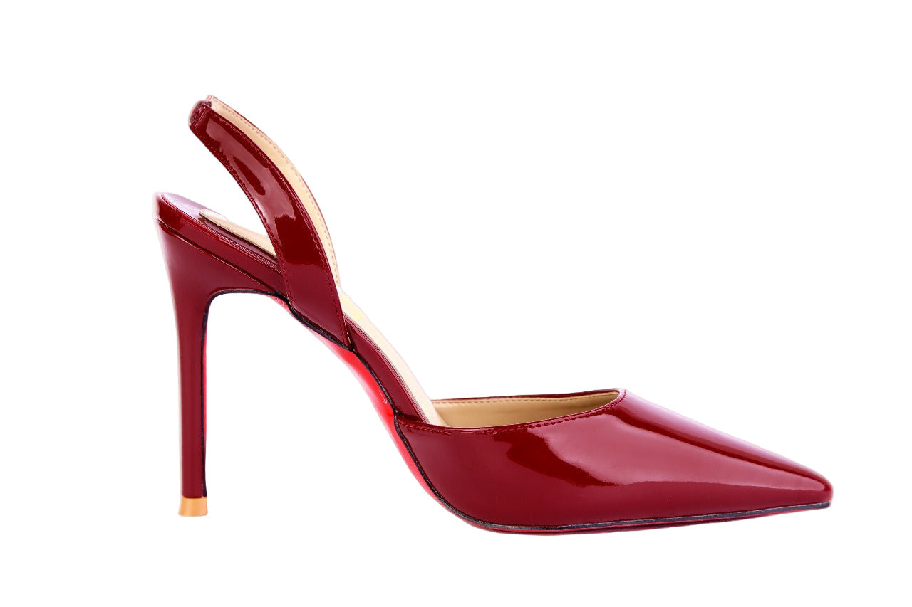 Christian Louboutin Apostropha Leather Slingback Pumps