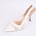 Dior J'Adior Slingback Pump White Lace