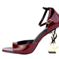 Saint Laurent Opyum Patent Leather Sandals