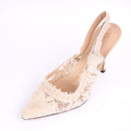 Dior J'Adior Slingback Pump White Lace