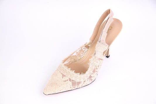Dior J'Adior Slingback Pump White Lace