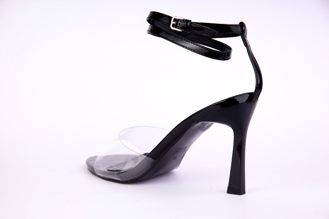 Zara Slingback Clear Heels
