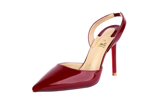 Christian Louboutin Apostropha Leather Slingback Pumps